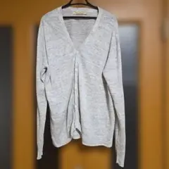 Journal Standard グレー カーディガン　麻　Mのサムネイル