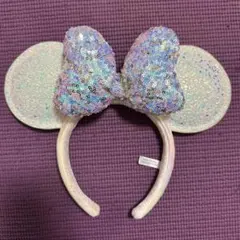 ディズニーシー　20周年　スパンコールカチューシャ ホワイト