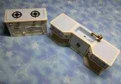 38 シルバニアファミリー　キッチン　コンロ　シンクセット　ブルー　水色　レア