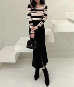 ROYALPARTYガムストレッチマーメイドスカート’25s