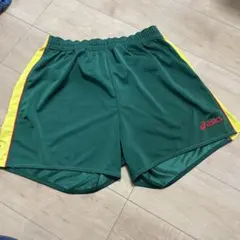 asics ハンドボールパンツ 緑/黄