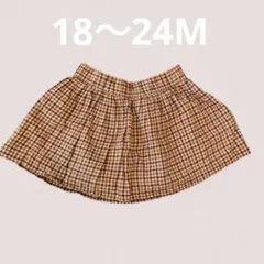 ベビーギャップ　チェックスカート　80　ゴム　　こども服　スカート