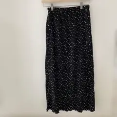 ドット柄 プリーツ ロングスカートのサムネイル