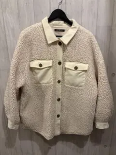 GORGE レディースボアジャケット クリーム色　L〜LL相当