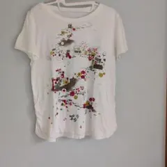 io comme io センソユニコ カラフルイラスト ホワイト半袖Tシャツのサムネイル