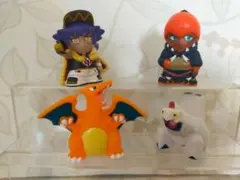 ポケモンキッズ　指人形　ダンデ　キバナ　リザードン　ジュラルドン
