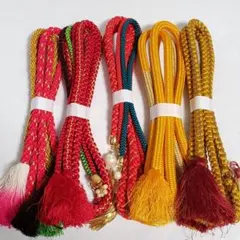 チ*イ様 (0345)帯締め 5点 まとめ売り 帯紐 着物 和装 小物