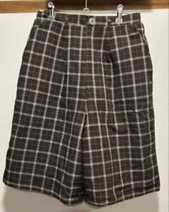 アベイル チェック柄 ショートパンツ ブラウンのサムネイル