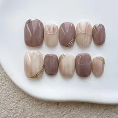 ショートオーバル ネイルチップ