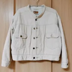 earth music & ecology コーデュロイジャケット アイボリー