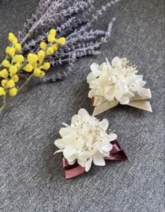 親子お揃いコサージュ★紫陽花コサージュ★2way★入園式、卒園式、入学式、卒業式