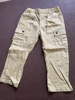 数回着　べべ　薄イエロー7分パンツ　140㎝