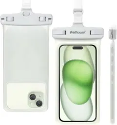 ユニバーサル スマホ お風呂 防水ケース ストラップ 黒