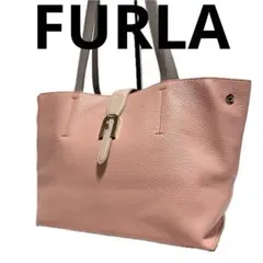 FURLA ソフィア アーチロゴ レザー トートバッグ ピンク フルラ 1632