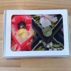 フェイラー花柄タオルハンカチ2枚セット