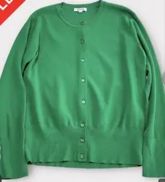 ほぼ新品❗️PLSTプラステ　ニットアンサンブル　グリーン　緑　S