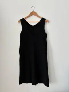 ユニクロ ブラッシュドジャージージャンパースカート 丈短め xs