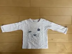 next baby ライオン刺繍 長袖Tシャツ
