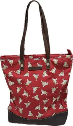 PAUL & JOE SISTER トートバッグ ヒョウ柄 レッドのサムネイル