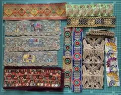 インド刺繍リボン　ハギレセット