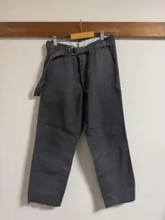COMOLI リネン × シルク ベルテッドパンツ サイズ３ 霜降り グレー COMOLI リネン × シルク ベルテッドパンツ サイズ3 霜降り グレー