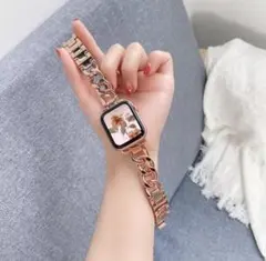 38mm 可愛い AppleWatch ベルト シンプル チェーンベルト