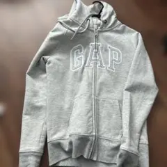 GAP グレー パーカー フロントジッパー