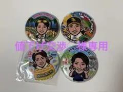 若鷹ガチャ ホークス 周東佑京、谷川原健太、柳町達 ダイジェスト100mm缶バ 福岡ソフトバンクホークス 若鷹ガチャ タカコレ tvq 缶バッジ 1 柳町達