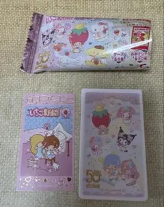サンリオ　ラブレッツ（いちご新聞50周年）　レア　箔押しシール　キキララ