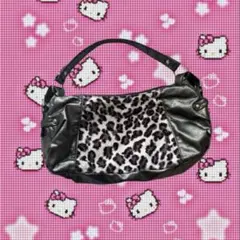 y2k レオパート柄　ハンドバッグ