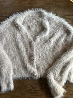 ベージュニットカーディガン