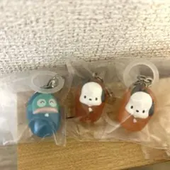 最終値下げ　はぴだんぶい　めじるしアクセサリーポチャッコ2個&ハンギョドン