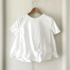 【ZARA】ホワイト バルーンシルエット Tシャツ　カットソー　S