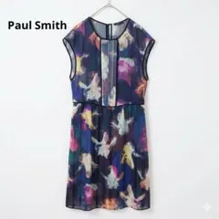 【Paul Smith】フォトグラムアイリスプリントワンピース ペチコート付のサムネイル