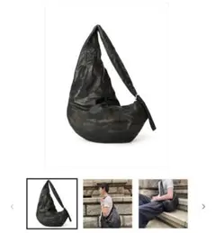 s*o様 ユニークな形状 ブラックショルダーバッグ オピウム系 ナード系