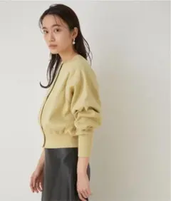 ADAM ET ROPE' ブロードリブカーディガン