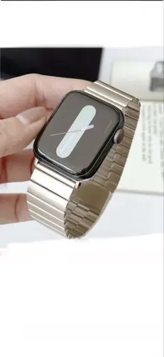 Apple Watch用 リンクブレスレット シルバー