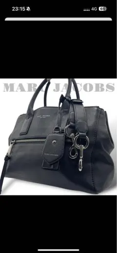 極美品　マークジェイコブス　2way ショルダーバッグ　レザー　グレー
