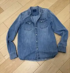 ★ZARAデニム長袖シャツ メンズsサイズ