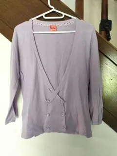 Paul Smith ポールスミス　パープルカーディガン　七分袖のサムネイル