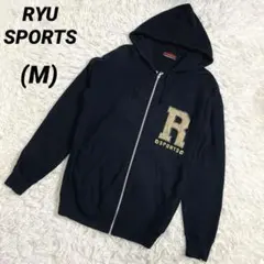 RYU リュウスポーツ　ジップパーカー　黒　ハイビスカス　フーディー　黒のサムネイル
