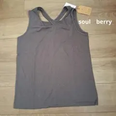 新品　soul berry ソウルベリー　タンクトップ クロスストラップ　LLのサムネイル
