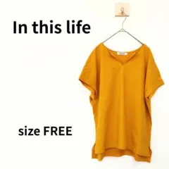 In this life　半袖カットソー　ブラウス　フリー　管理番号129