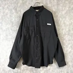 Columbia PFG 長袖シャツ ブラック XL フィッシング　メンズ古着
