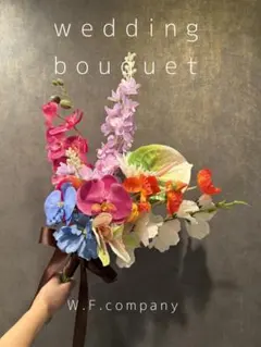 即日発送OK・高級造花・写真映え・ウェディングブーケ　大きめ