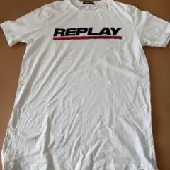 REPLAY ロゴプリント Tシャツ ホワイト