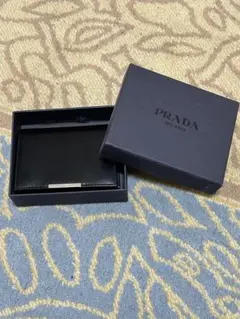 プラダ PRADA ブラック レザー カードケース