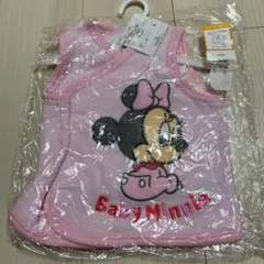 新品！キッズ子どもベビーパジャマベスト　女の子　ミニー　あったか素材