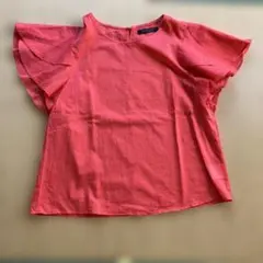 closet story フリル袖オレンジシャツのサムネイル