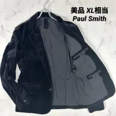 【美品】Paul Smith JEANS ベロア テーラードジャケット 黒 XL